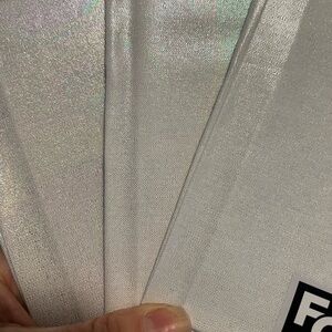 Fat quarter fabric / ombré foil white set of 3